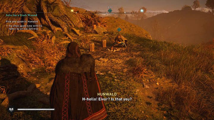 When you get there, talk to the young man - Assassins Creed Valhalla: Salve for a Fresh Wound - Lincolnscire - Assassins Creed Valhalla Guide and Walkthrough