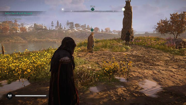 When you get there, you will find that despite Eivor's skepticism, Hunwald was telling the truth, and indeed his Norman fiancée exists - Assassins Creed Valhalla: Salve for a Fresh Wound - Lincolnscire - Assassins Creed Valhalla Guide and Walkthrough