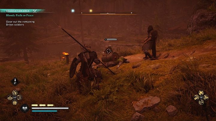 Now you have to finish off all Briton soldiers who are stationed in the settlement - Assassins Creed Valhalla: Bloody Path to Peace - Sciropescire - Assassins Creed Valhalla Guide and Walkthrough