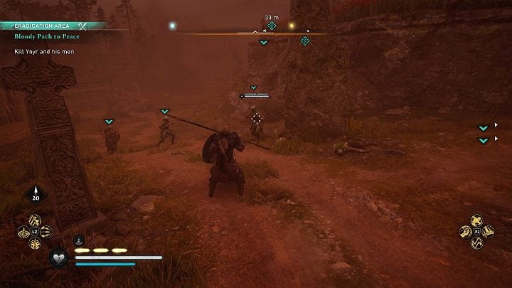 Beat the soldiers who came to the settlement together with Ynyr first - Assassins Creed Valhalla: Bloody Path to Peace - Sciropescire - Assassins Creed Valhalla Guide and Walkthrough