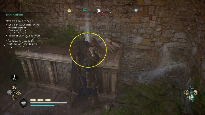 This may seem like a difficult task, but you just have to break the vases placed next to the shelf and then push it back - Assassins Creed Valhalla: Roman artifact - Oxenefordscire secrets, locations - Oxenefordscire - Assassins Creed Valhalla Guide and Walkthrough
