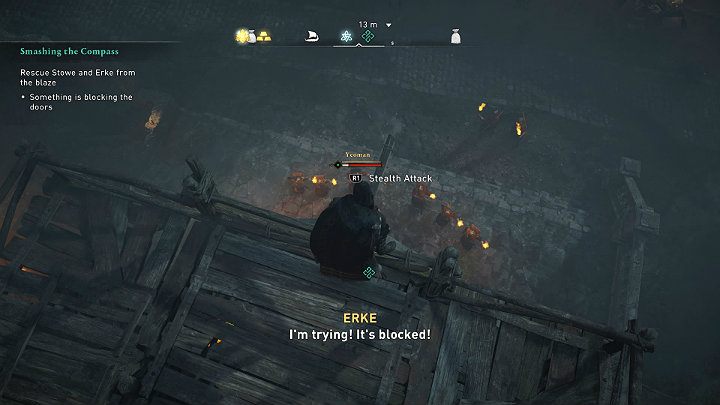 At the door you will come across a whole troop of guards - Assassins Creed Valhalla: Smashing the Compass - Lunden - Assassins Creed Valhalla Guide and Walkthrough