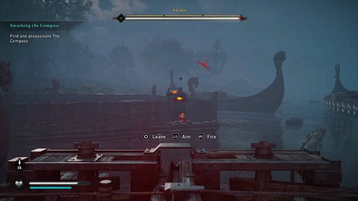 Vicelin (The Compass) is a powerful man who uses a two-handed flail in combat - Assassins Creed Valhalla: Smashing the Compass - Lunden - Assassins Creed Valhalla Guide and Walkthrough