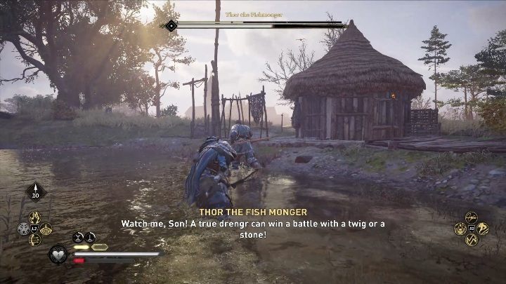 Use the moments when he runs away to replenish stamina - Assassins Creed Valhalla: Lost Drengr - East Anglia secrets, locations - East Anglia - Assassins Creed Valhalla Guide and Walkthrough