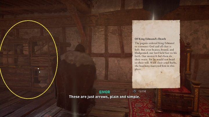 First, you have to enter the building and then move the shelf blocking the passage to the curtained room - Assassins Creed Valhalla: Rigsogur Fragments - East Anglia secrets, locations - East Anglia - Assassins Creed Valhalla Guide and Walkthrough
