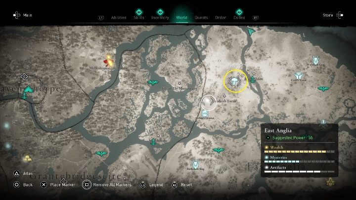 You will find fly agaric to the west of Elntenham - Assassins Creed Valhalla: Fly Agaric - East Anglia secrets, locations - East Anglia - Assassins Creed Valhalla Guide and Walkthrough