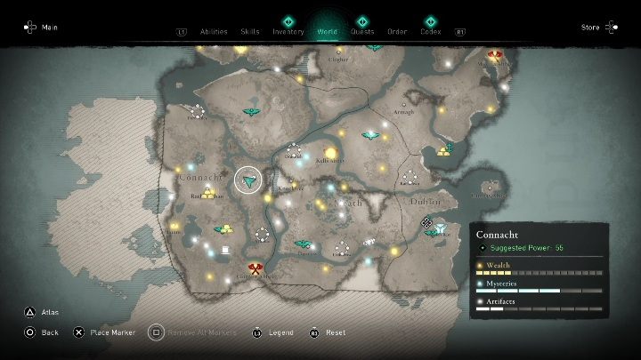1 - AC Valhalla Wrath of the Druids: Irish Cycle Page - Connacht secrets, location - Connacht - Assassins Creed Valhalla Guide and Walkthrough