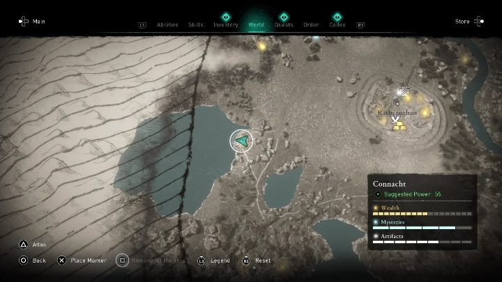 Legend of the Morrigan can be found in the eastern part of the location - AC Valhalla Wrath of the Druids: Irish Cycle Page - Connacht secrets, location - Connacht - Assassins Creed Valhalla Guide and Walkthrough