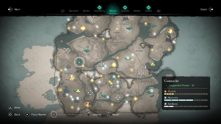 3 - AC Valhalla Wrath of the Druids: Treasure Hoard Map - Connacht secrets - Connacht - Assassins Creed Valhalla Guide and Walkthrough