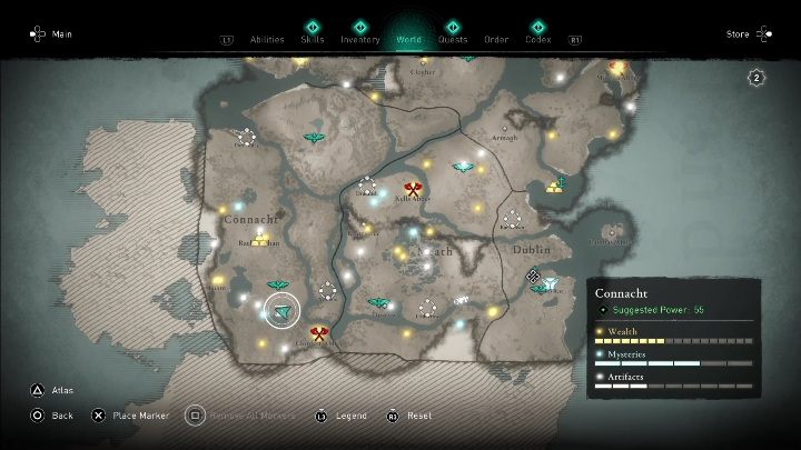 5 - AC Valhalla Wrath of the Druids: Treasure Hoard Map - Connacht secrets - Connacht - Assassins Creed Valhalla Guide and Walkthrough