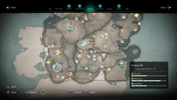 7 - AC Valhalla Wrath of the Druids: Treasure Hoard Map - Connacht secrets - Connacht - Assassins Creed Valhalla Guide and Walkthrough