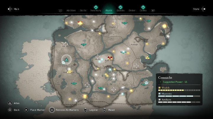 8 - AC Valhalla Wrath of the Druids: Treasure Hoard Map - Connacht secrets - Connacht - Assassins Creed Valhalla Guide and Walkthrough