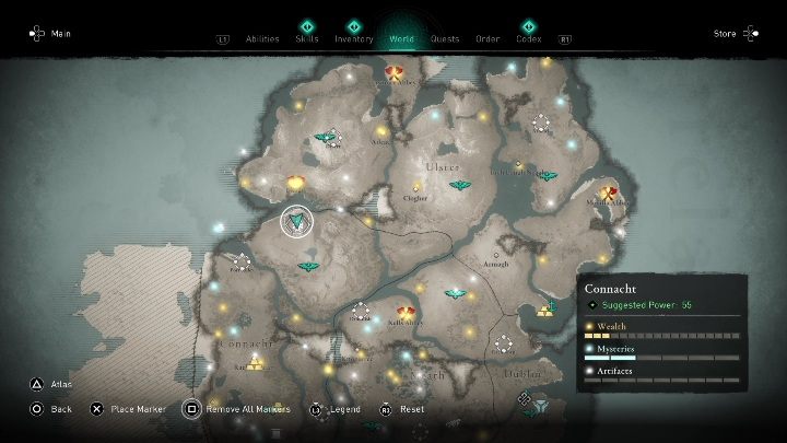 1 - AC Valhalla Wrath of the Druids: Cursed Symbol - Connacht secrets, location - Connacht - Assassins Creed Valhalla Guide and Walkthrough