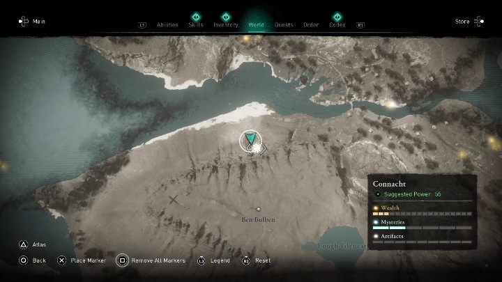 Location of the cursed place: North of the synchronization point - AC Valhalla Wrath of the Druids: Cursed Symbol - Connacht secrets, location - Connacht - Assassins Creed Valhalla Guide and Walkthrough