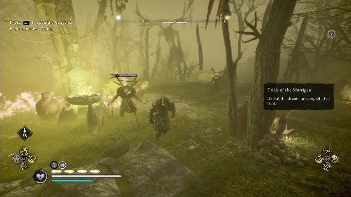 To complete this side activity, you must kill the enemies - AC Valhalla Wrath of the Druids: Trails of the Morrigan - Connacht secrets - Connacht - Assassins Creed Valhalla Guide and Walkthrough