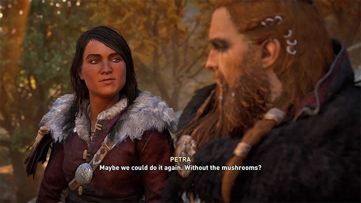 The full description of that quest can be found in the walkthrough section - Assassins Creed Valhalla: Petra - romance - Romances - Assassins Creed Valhalla Guide and Walkthrough