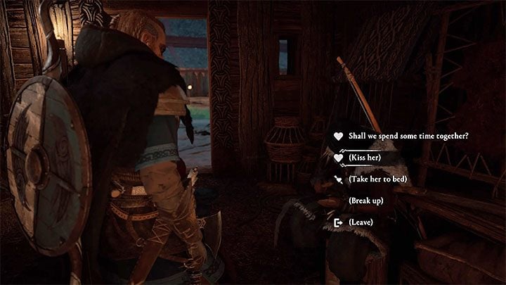 After some time, a conversation icon will appear over Petra's head - Assassins Creed Valhalla: Petra - romance - Romances - Assassins Creed Valhalla Guide and Walkthrough