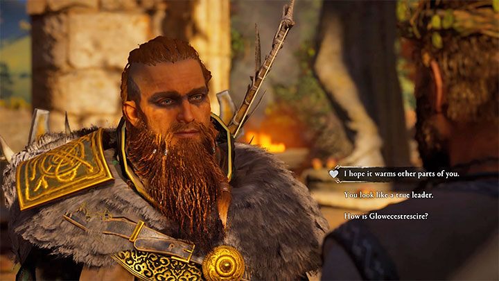 Return to Glowecestre, specifically to the place where the straw structure was burned - Assassins Creed Valhalla: Tewdwr - romance - Romances - Assassins Creed Valhalla Guide and Walkthrough