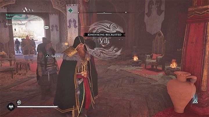 It is worth noting that if at the end of the Snotinghamscire storyline you chose Trygve for the next yarl, Vili will be able to move to Ravensthorpe and join the Raven Clan as one of the Jomsvikings - Assassins Creed Valhalla: Vili - romance - Romances - Assassins Creed Valhalla Guide and Walkthrough