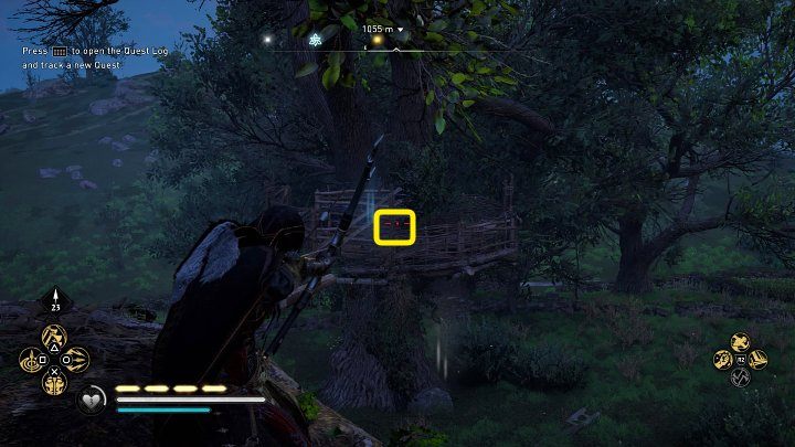 The bird's nest is on the second tree, but you don't have to climb up there - Assassins Creed Valhalla: The Sky Thief - Cent - Assassins Creed Valhalla Guide and Walkthrough