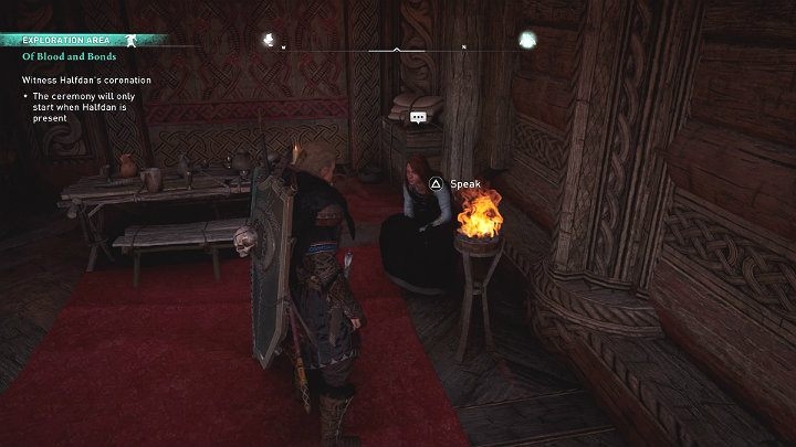 Go to the royal headquarters in Jorvik to attend the coronation ceremony of Halfdan as the new king - Assassins Creed Valhalla: Of Blood and Bonds - Eurvicscire - Assassins Creed Valhalla Guide and Walkthrough