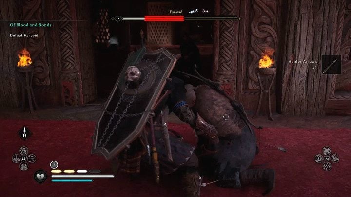 This opens the way for a powerful attack that will immediately deplete the boss' health bar by about 1/3 - Assassins Creed Valhalla: Of Blood and Bonds - Eurvicscire - Assassins Creed Valhalla Guide and Walkthrough