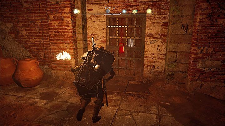 There is an alternative exit from the hideout in the area - destroy the lock on the door to unlock it - Assassins Creed Valhalla: Jorvik - Eboracum Assassin Bureau - Hidden Ones Bureau - Assassins Creed Valhalla Guide and Walkthrough