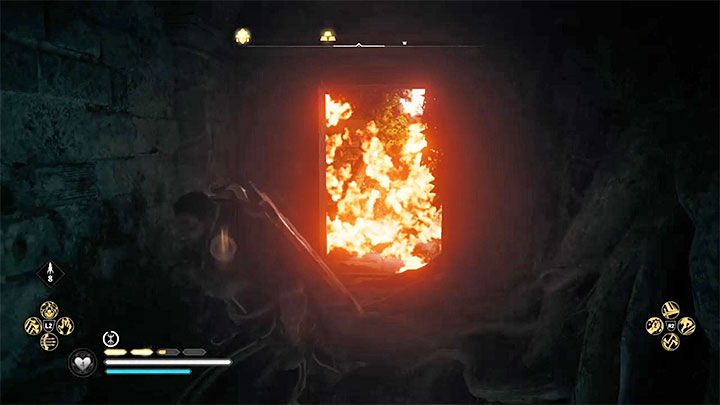 Soon, you will reach a location where the poisonous gas is floating - Assassins Creed Valhalla: Glowecestrescire - Temple of Ceres Assassin Bureau - Hidden Ones Bureau - Assassins Creed Valhalla Guide and Walkthrough