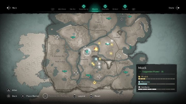 1 - AC Valhalla Wrath of the Druids: Cairn - Meath secrets, locations - Meath - Assassins Creed Valhalla Guide and Walkthrough