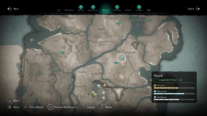 4 - AC Valhalla Wrath of the Druids: Treasure Hoard Map - Meath secrets, locations - Meath - Assassins Creed Valhalla Guide and Walkthrough
