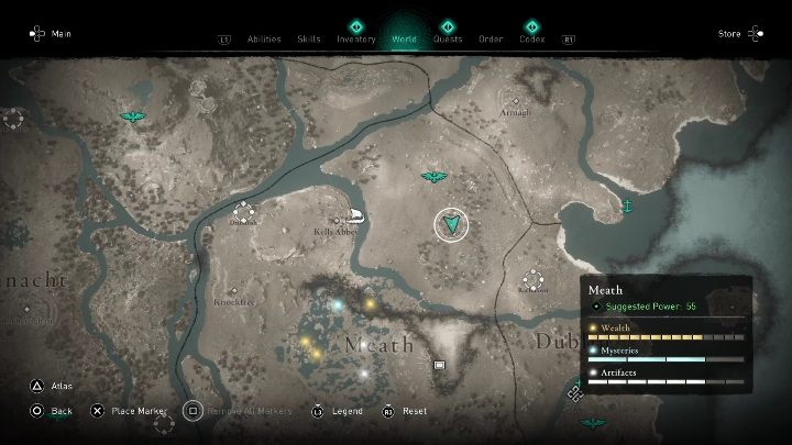 5 - AC Valhalla Wrath of the Druids: Treasure Hoard Map - Meath secrets, locations - Meath - Assassins Creed Valhalla Guide and Walkthrough