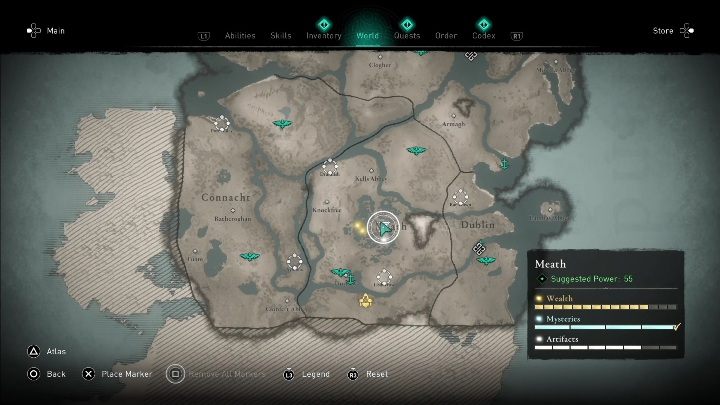 All Meath Treasure Hoard Map Locations Assassin's Creed Valhalla 