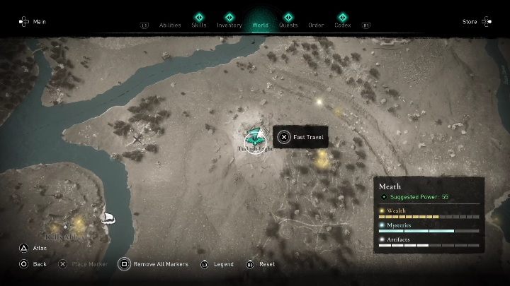 Location of the cursed place: Northern part of the region - AC Valhalla Wrath of the Druids: Cursed Symbol - Meath secrets, locations - Meath - Assassins Creed Valhalla Guide and Walkthrough