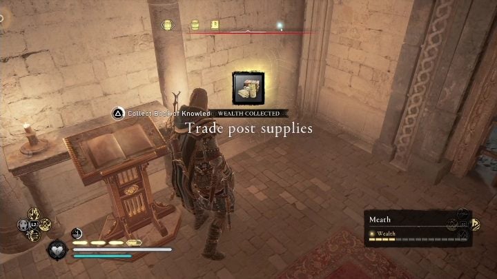 On this map you can get 1 book of knowledge, which will provide you with new combat abilities - AC Valhalla Wrath of the Druids: Meath - map - Maps of Ireland - Assassins Creed Valhalla Guide and Walkthrough