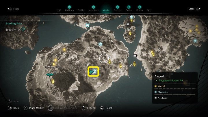 You will find a sealed well in the location marked in the image above - Assassins Creed Valhalla: Hels Well - Asgard - Assassins Creed Valhalla Guide and Walkthrough