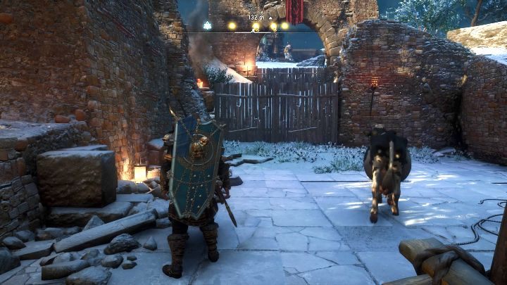 Now all you have to do is smash the two wooden obstacles - Assassins Creed Valhalla: The Milk of Humankind - Asgard - Assassins Creed Valhalla Guide and Walkthrough