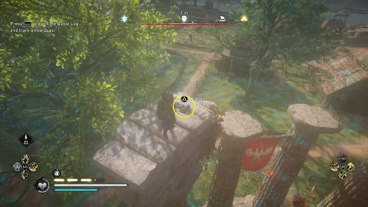 To get to it you just need to climb the highest column in the area - Assassins Creed Valhalla: Roman Artifact - Glowecestrescire secrets, locations - Glowecestrescire - Assassins Creed Valhalla Guide and Walkthrough