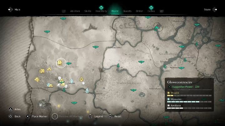 You will find Vengeance of Thor ability in the middle of the region - Assassins Creed Valhalla: Abilities - Glowecestrescire secrets, locations - Glowecestrescire - Assassins Creed Valhalla Guide and Walkthrough