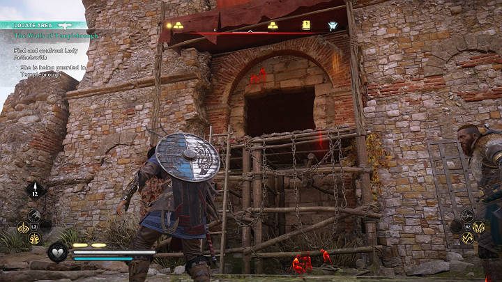 No matterhow you want to solve this task, you will find Lady Aethelswith in a well-guarded fortress - Assassins Creed Valhalla: Walls of Templebrough - Ledecestrescire - Assassins Creed Valhalla Guide and Walkthrough