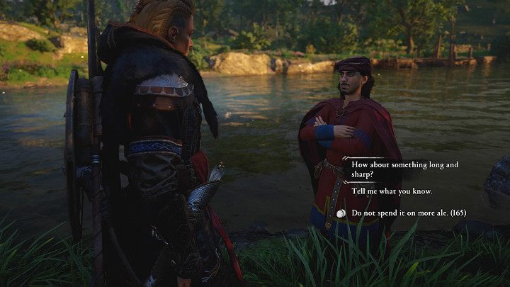 Bard will suggest that he deserves some reward for such valuable information - Assassins Creed Valhalla: The Abbots Gambit - Cent - Assassins Creed Valhalla Guide and Walkthrough