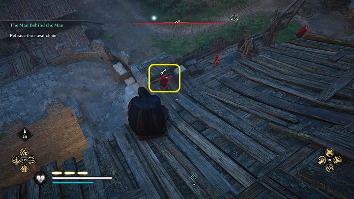 To get there you need a key that one of the guards is carrying - Assassins Creed Valhalla: The Man Behind the Man - Cent - Assassins Creed Valhalla Guide and Walkthrough