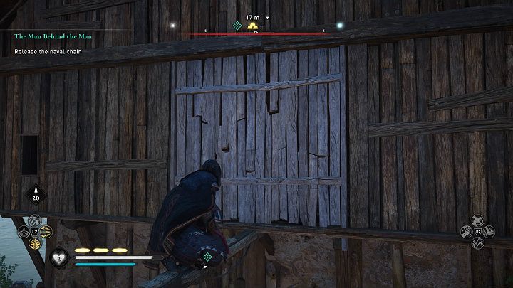 An alternate path leads through a hole at the top of the tower - Assassins Creed Valhalla: The Man Behind the Man - Cent - Assassins Creed Valhalla Guide and Walkthrough