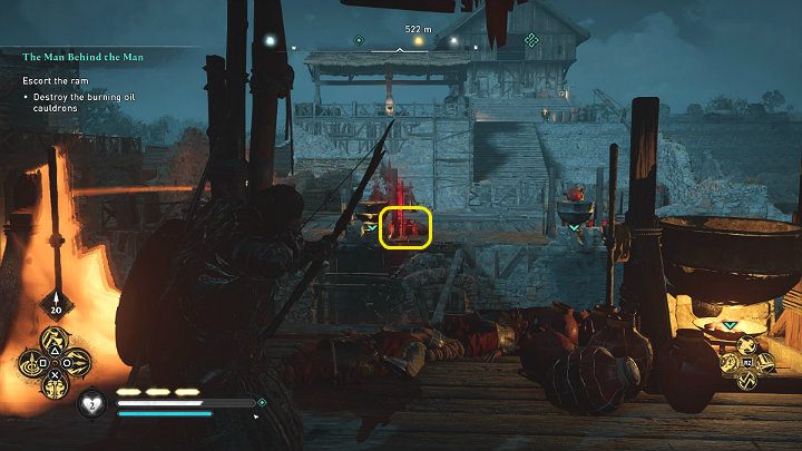 Norman warriors will try to move the ram to another obstacle – you have to cover them - Assassins Creed Valhalla: The Man Behind the Man - Cent - Assassins Creed Valhalla Guide and Walkthrough