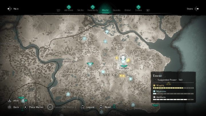 You will find this mask when walking north of Celcestre - Assassins Creed Valhalla: Roman artifact - Essexe secrets, locations - Essexe - Assassins Creed Valhalla Guide and Walkthrough