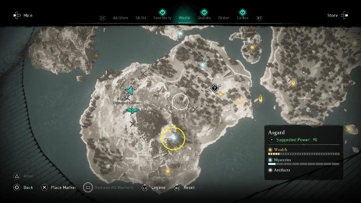 1 - Assassins Creed Valhalla: Cairn - Asgard secrets, locations - Asgard - Assassins Creed Valhalla Guide and Walkthrough