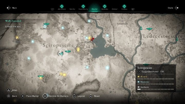 You will find the mask in the Sciropescire region, next to Wenlocan Abbey - Assassins Creed Valhalla: Roman Artifact - Sciropescire secrets, locations - Sciropescire - Assassins Creed Valhalla Guide and Walkthrough