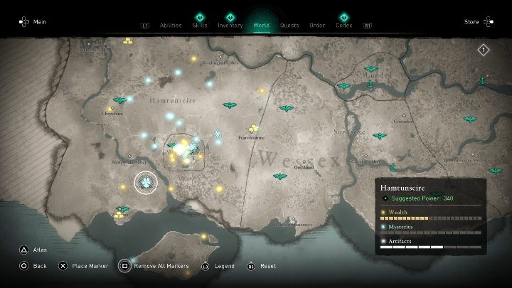 In Hamtunscire you will find animals that live peacefully in Wistman's Wood - Assassins Creed Valhalla: Legendary Animal - Hamtunscire secrets, locations - Hamtunscire - Assassins Creed Valhalla Guide and Walkthrough