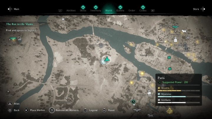 You will come across this mission while traveling through the open space, in the western part of Paris - AC Valhalla Siege of Paris: The Ghost of Saint Germain, Paris - Paris - Assassins Creed Valhalla Guide and Walkthrough