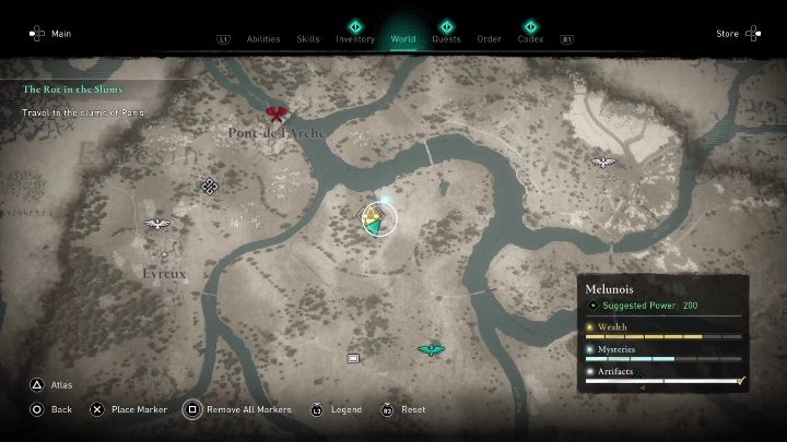 2 - AC Valhalla Siege of Paris: Gear, Melunois - secrets, locations - Melunois - Assassins Creed Valhalla Guide and Walkthrough