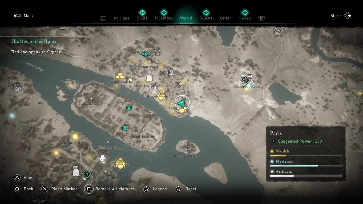 You can find this chest in La Greve, in the northern part of Paris - AC Valhalla Siege of Paris: Gear, Paris - secrets, locations - Paris - Assassins Creed Valhalla Guide and Walkthrough